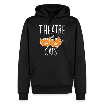 Theatre and Cats - Männer Premium Bio Hoodie - Schwarz - Vorne - Nico (187cm)