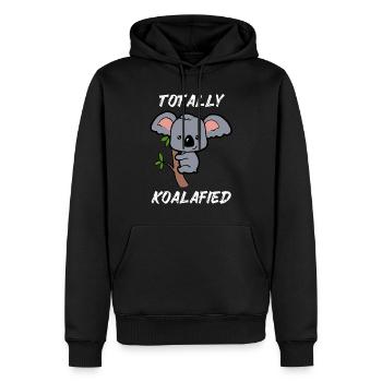 Doux Koala petit bébé Koala Eucalyptus - Sweat à capuche Premium bio Homme - noir - Devant - Nico (187cm)