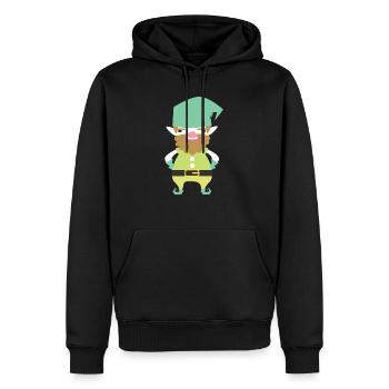 Zwerg Gartenzwerg Geschenk Kobold Wichtel Kind - Männer Premium Bio Hoodie - Schwarz - Vorne - Nico (187cm)