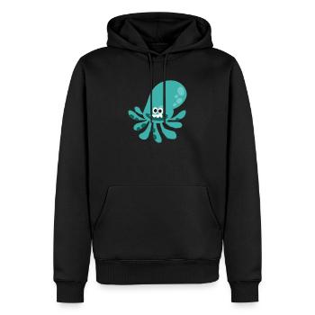 Bande dessinée Octopus cadeau enfant fils fille poulge - Sweat à capuche Premium bio Homme - noir - Devant - Nico (187cm)