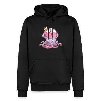 cadeau fille calmar princesse pieuvre - Sweat à capuche Premium bio Homme - noir - Devant - Nico (187cm)