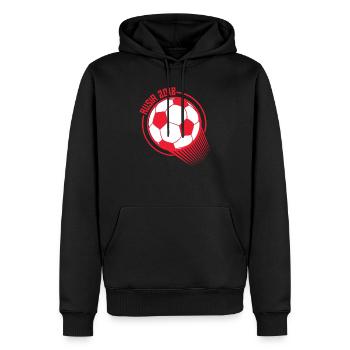 Peru Soccer World Cup - Men’s Premium Organic Hoodie - black - Front - Nico (187cm)