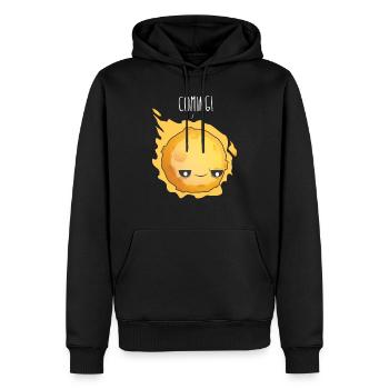 Spruch Party Sonne Komet Sternschnuppe Planet All - Männer Premium Bio Hoodie - Schwarz - Vorne - Nico (187cm)