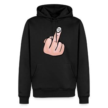 Fuck You - Sweat à capuche Premium bio Homme - noir - Devant - Nico (187cm)