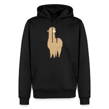 Alpagas Kamel Zoo Zoo Tierisch Mignon - Sweat à capuche Premium bio Homme - noir - Devant - Nico (187cm)