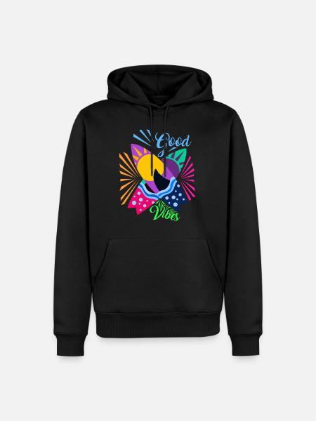 Surfboards - Männer Premium Bio Hoodie - Schwarz