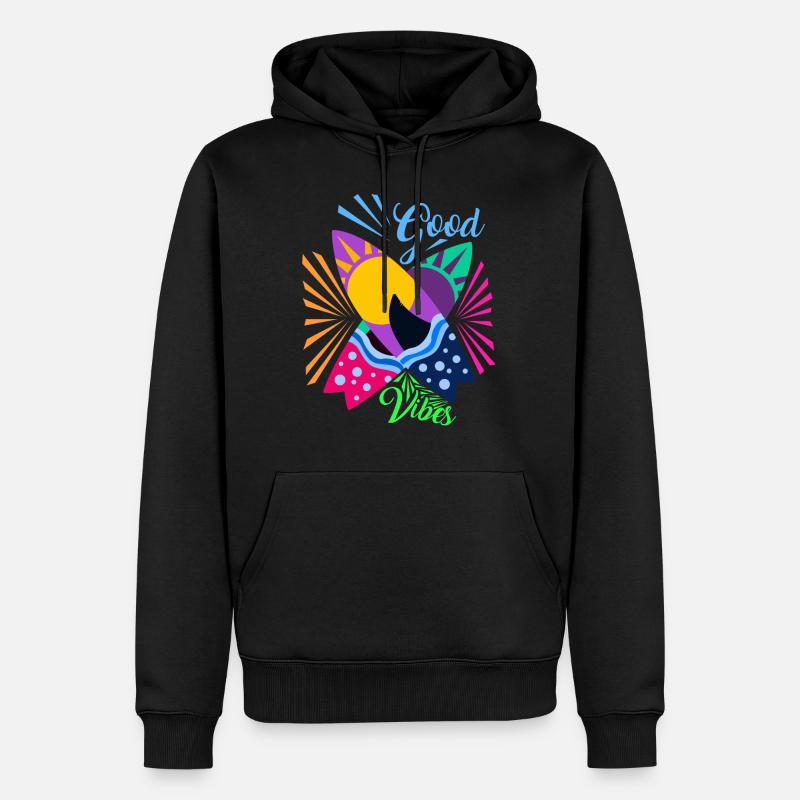 Planches de surf - Sweat à capuche Premium bio Homme - noir