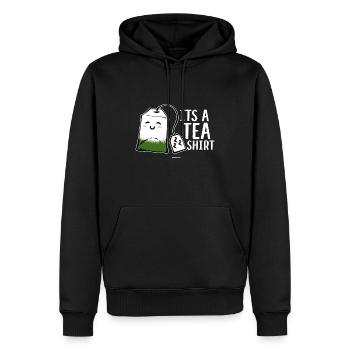 Tea Shirt lustiges T-Shirt Geschenk - Männer Premium Bio Hoodie - Schwarz - Vorne - Nico (187cm)
