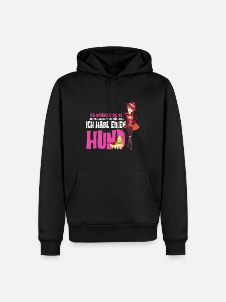Hund Kvinder Mænd Hunde Penge Gave - Herre Premium økologisk hoodie - sort