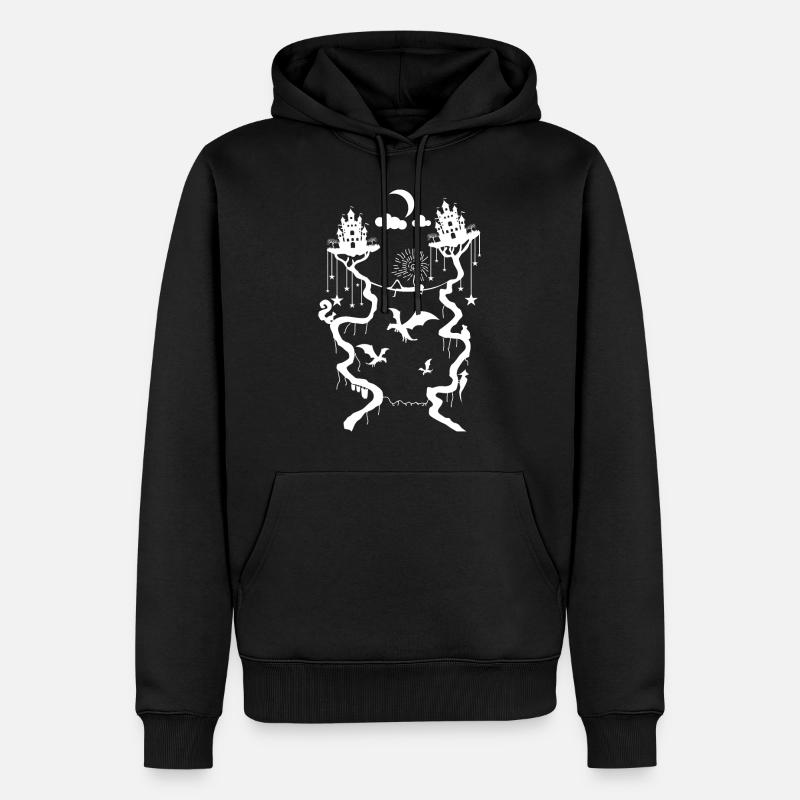 Märchen - Männer Premium Bio Hoodie - Schwarz