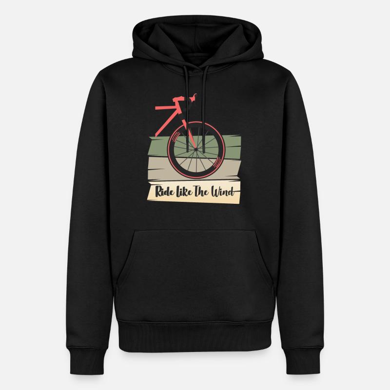 Fahrrad Spruch Geschenkidee - Männer Premium Bio Hoodie - Schwarz