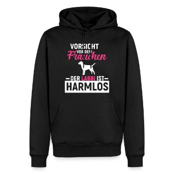 Labrador Retriever - Männer Premium Bio Hoodie - Schwarz - Vorne - Nico (187cm)