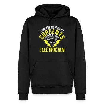 Elektriker - lustig Geschenk - Männer Premium Bio Hoodie - Schwarz - Vorne - Nico (187cm)