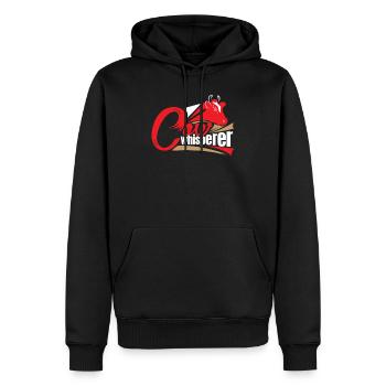 Lustige Kuh Flüsterer Bauern Landwirtschaft Kühe Milch Geschenk - Männer Premium Bio Hoodie - Schwarz - Vorne - Nico (187cm)