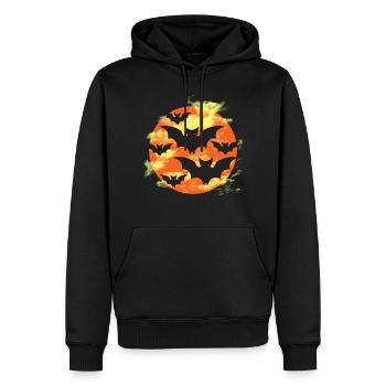 T-Shirt Fledermaus - Männer Premium Bio Hoodie - Schwarz - Vorne - Nico (187cm)