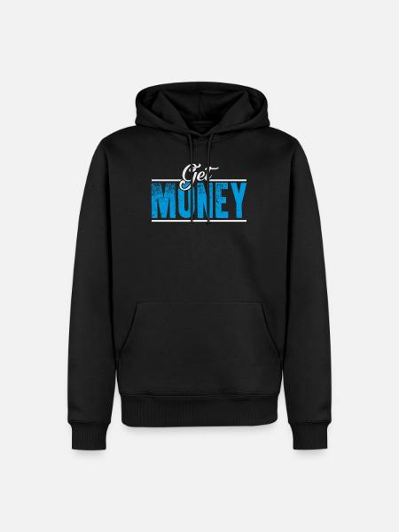 Get money - Men’s Premium Organic Hoodie - black