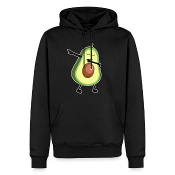 Avocado Kawaii Comic tanzen Sport Geschenk süß - Männer Premium Bio Hoodie - Schwarz - Vorne - Nico (187cm)