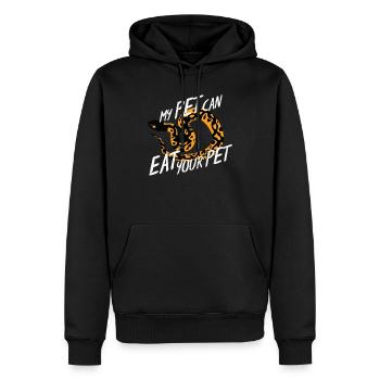 Lustiges Schlangen T-Shirt Geschenk Kinder - Männer Premium Bio Hoodie - Schwarz - Vorne - Nico (187cm)