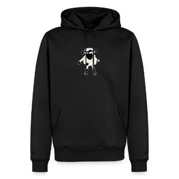 Floss Dance Déplacer les moutons - Sweat à capuche Premium bio Homme - noir - Devant - Nico (187cm)