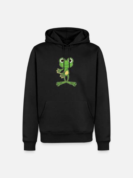 Floss Dance Move Frog - Men’s Premium Organic Hoodie - black