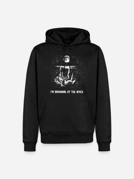 Space Astronaute Space Spaceman Cosmonaute - Sweat à capuche Premium bio Homme - noir