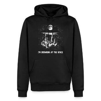 Raumfahrer Astronaut Kosmonaut Geschenk - Männer Premium Bio Hoodie - Schwarz - Vorne - Nico (187cm)