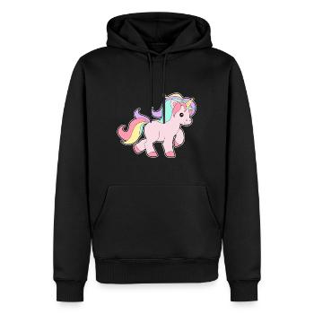Einhorn Tussi Baby bunte Haare Geschenk Idee - Männer Premium Bio Hoodie - Schwarz - Vorne - Nico (187cm)