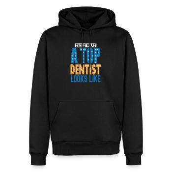 Dentiste Dentiste Dent Dentiste Occupation Cadeau - Sweat à capuche Premium bio Homme - noir - Devant - Nico (187cm)