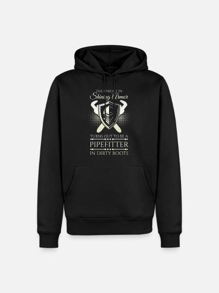 Pipefitter Knight - Men’s Premium Organic Hoodie - black