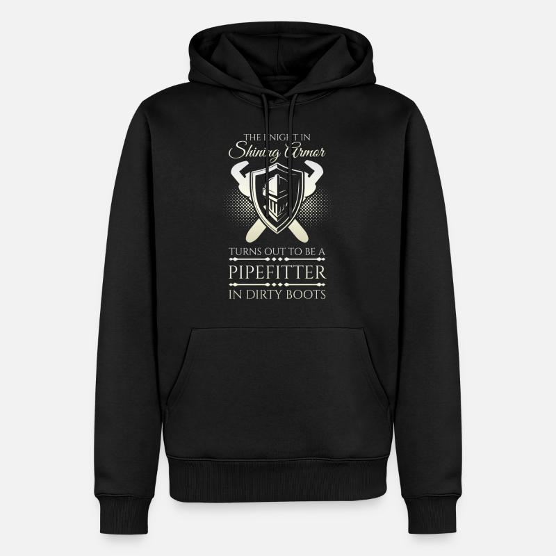 Chevalier Pipefitter - Sweat à capuche Premium bio Homme - noir