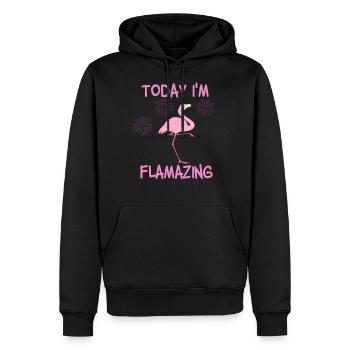 Today I'm Flamazing - Männer Premium Bio Hoodie - Schwarz - Vorne - Nico (187cm)
