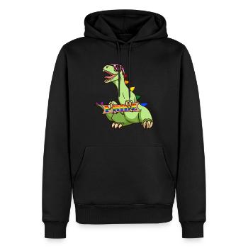 LGBT T-Rex Homosexuell Schwul Lesbisch Pride Shirt - Männer Premium Bio Hoodie - Schwarz - Vorne - Nico (187cm)