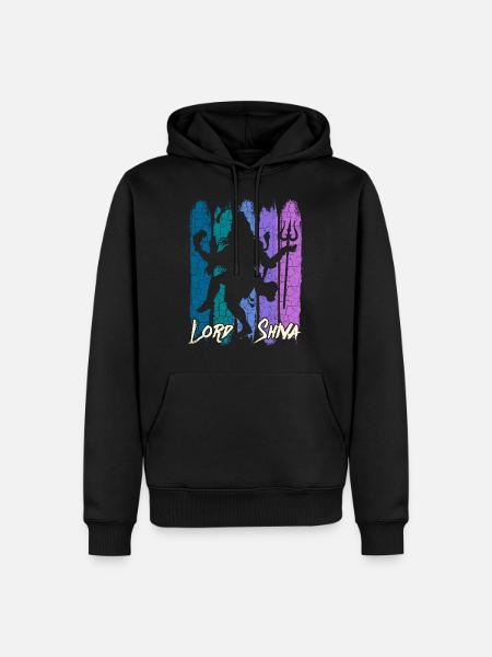 Dieu Shiva Hindouisme divinité - Sweat à capuche Premium bio Homme - noir