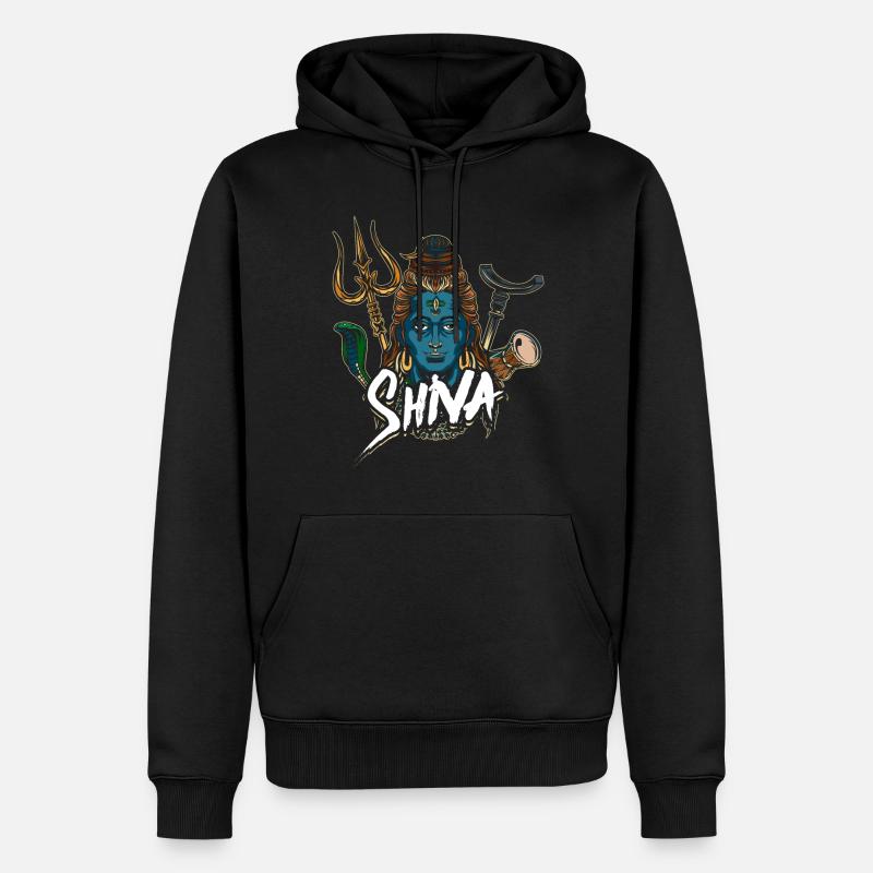 Don de divinité hindouisme Shiva - Sweat à capuche Premium bio Homme - noir