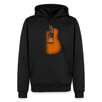 Akustik Gitarre Musiker Musik Gitarrist Geschenk - Männer Premium Bio Hoodie - Schwarz - Vorne - Nico (187cm)