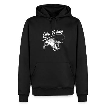 Carp Fishing Carp Fishing - Men’s Premium Organic Hoodie - black - Front - Nico (187cm)