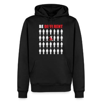 Danse Danse Danse latine Musique Danse de couple - Sweat à capuche Premium bio Homme - noir - Devant - Nico (187cm)