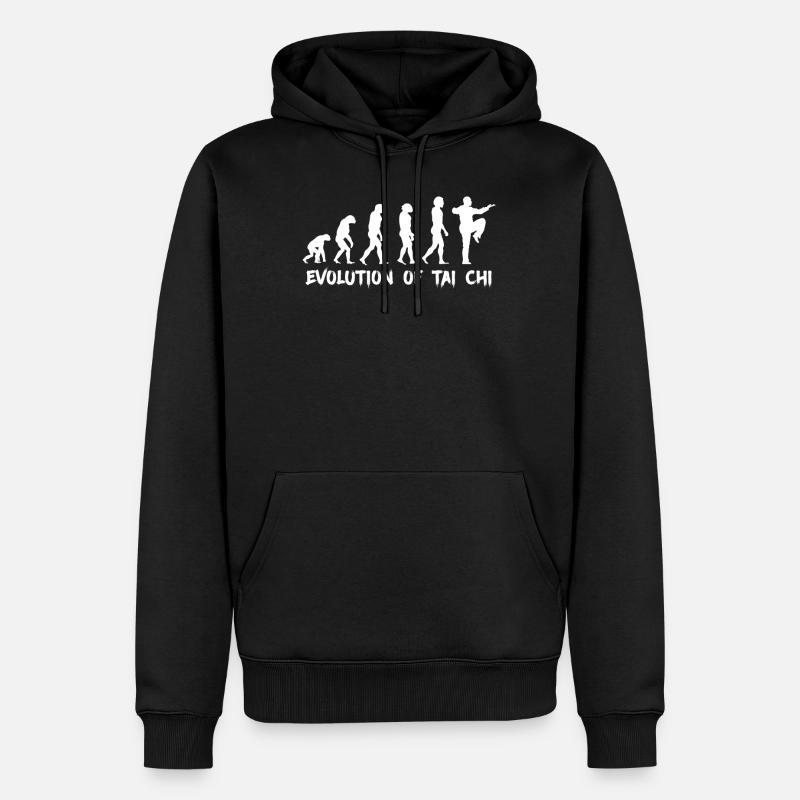 Evolution du Tai Chi - Sweat à capuche Premium bio Homme - noir