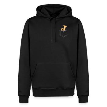 Tuba Pocket Tuba spielen Musikinstrument Geschenk - Männer Premium Bio Hoodie - Schwarz - Vorne - Nico (187cm)