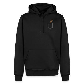 Trompeten Pocket Trompete spielen Geschenk - Männer Premium Bio Hoodie - Schwarz - Vorne - Nico (187cm)