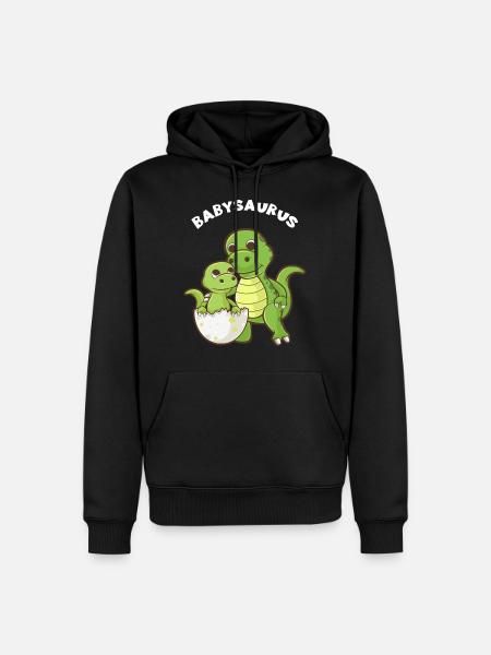Babysaurus - Funny Family Matching Gift - Herre Premium økologisk hoodie - sort
