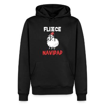Fleece Navidad sweet sheep Christmas gift - Men’s Premium Organic Hoodie - black - Front - Nico (187cm)