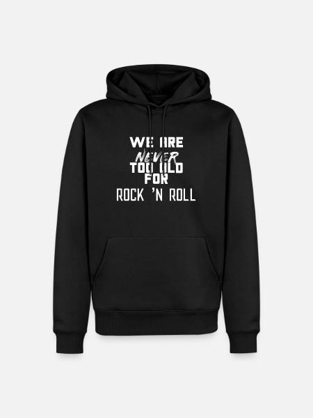 ROCK ET ROLL - Sweat à capuche Premium bio Homme - noir