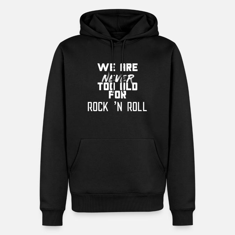 ROCK ET ROLL - Sweat à capuche Premium bio Homme - noir