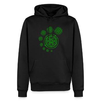Crop Circle T-Shirt extraterrestre extraterrestre - Sweat à capuche Premium bio Homme - noir - Devant - Nico (187cm)