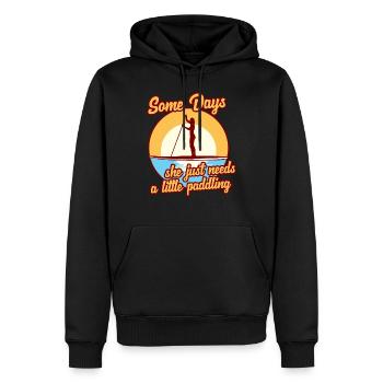 Stand Up Paddle SUP Paddleboard Hobby Sport - Männer Premium Bio Hoodie - Schwarz - Vorne - Nico (187cm)