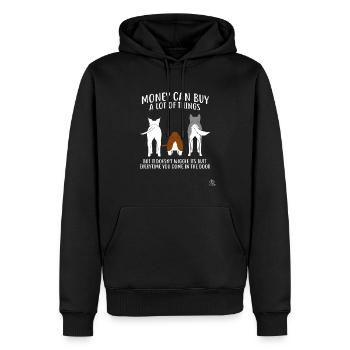 Lustige Hunde Hund Geschenk - Männer Premium Bio Hoodie - Schwarz - Vorne - Nico (187cm)