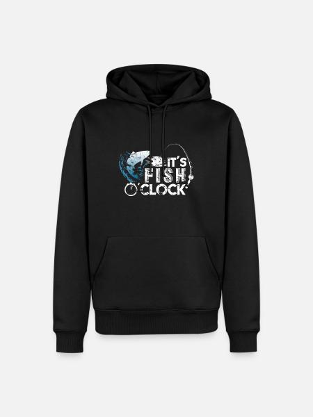 Fish fishing gift - Men’s Premium Organic Hoodie - black