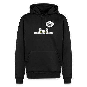 Cadeau chat perso coquin maine coon persan - Sweat à capuche Premium bio Homme - noir - Devant - Nico (187cm)
