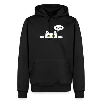Cadeau chat perso coquin maine coon persan - Sweat à capuche Premium bio Homme - noir - Devant - Nico (187cm)